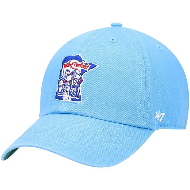 Men's '47 Light Blue Minnesota Twins Cooperstown Collection Franchise Logo  Fitted Hat