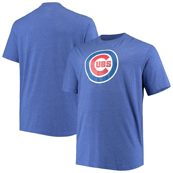 Men's Chicago Cubs Nike Heathered Royal Tri-Blend T-Shirt