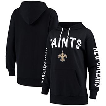 Women's G-III 4Her by Carl Banks Navy New Orleans Saints Extra Point Pullover Hoodie