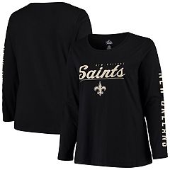 Alvin Kamara New Orleans Saints Majestic Women's Player Name & Number Tri-Blend 3/4-Sleeve Raglan T-Shirt - Black, Size: Small