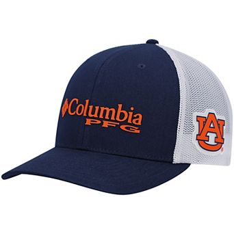 Men's Columbia Navy Auburn Tigers PFG Snapback Adjustable Hat