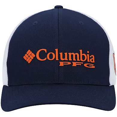 Men's Columbia Navy Auburn Tigers PFG Snapback Adjustable Hat
