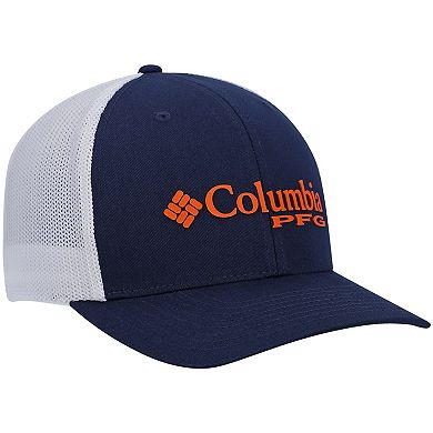 Men's Columbia Navy Auburn Tigers PFG Snapback Adjustable Hat