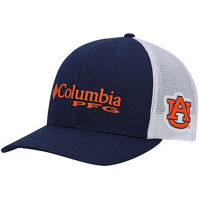 Men's Columbia Navy Auburn Tigers PFG Snapback Adjustable Hat