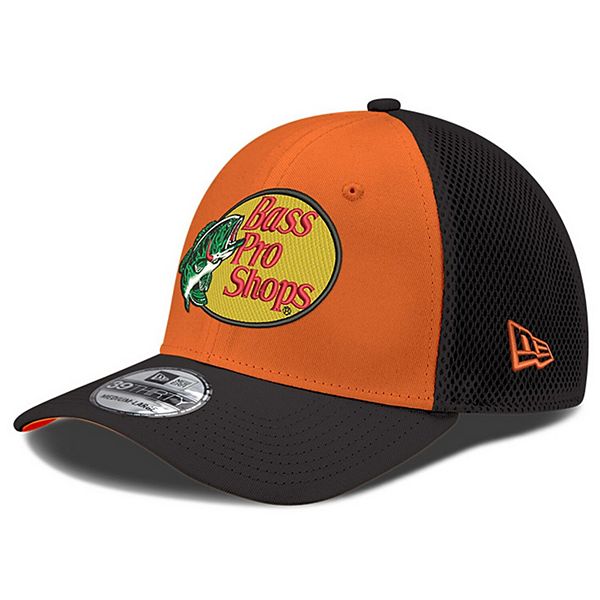Men's New Era Orange/Black Austin Dillon Bass Pro Shops NEO 39THIRTY Flex  Hat