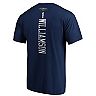 Men's Fanatics Branded Zion Williamson Navy New Orleans Pelicans 2019 NBA Draft Playmaker Name & Number T-Shirt