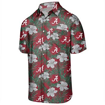 Men's Crimson Alabama Crimson Tide Floral Button-Up Shirt