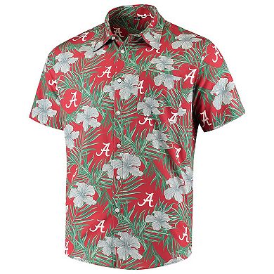 Men's Crimson Alabama Crimson Tide Floral Button-Up Shirt