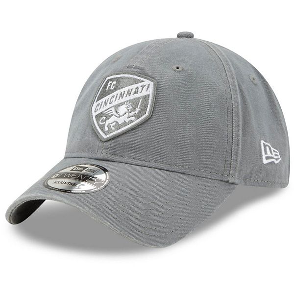 Men's New Era Gray FC Cincinnati Core Classic 9TWENTY Team Adjustable Hat