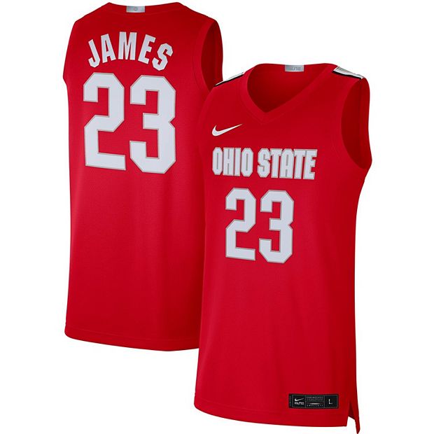 Youth Nike LeBron James Scarlet Ohio State Buckeyes Replica Basketball  Jersey