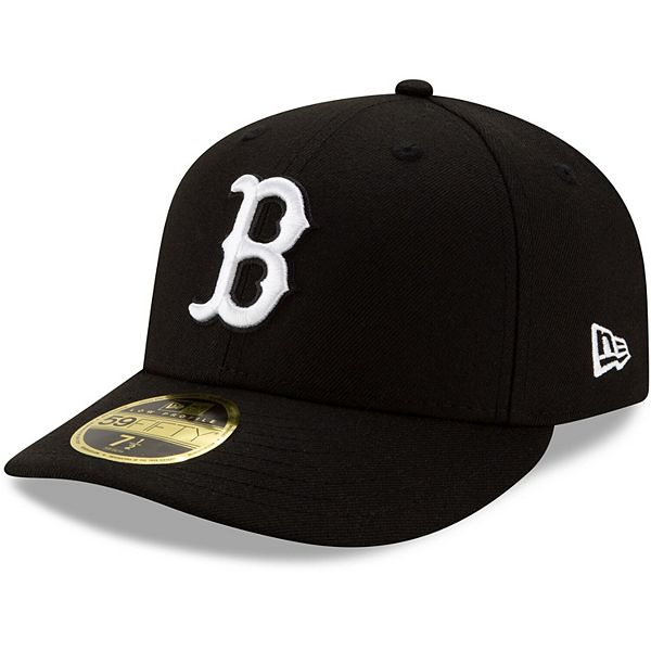Men's New Era Black Boston Red Sox Team Low Profile 59FIFTY Fitted Hat