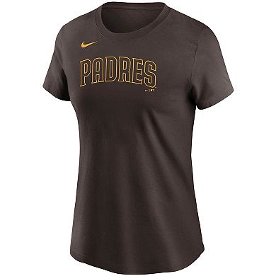 Women's Nike Manny Machado Brown San Diego Padres Name & Number T-Shirt