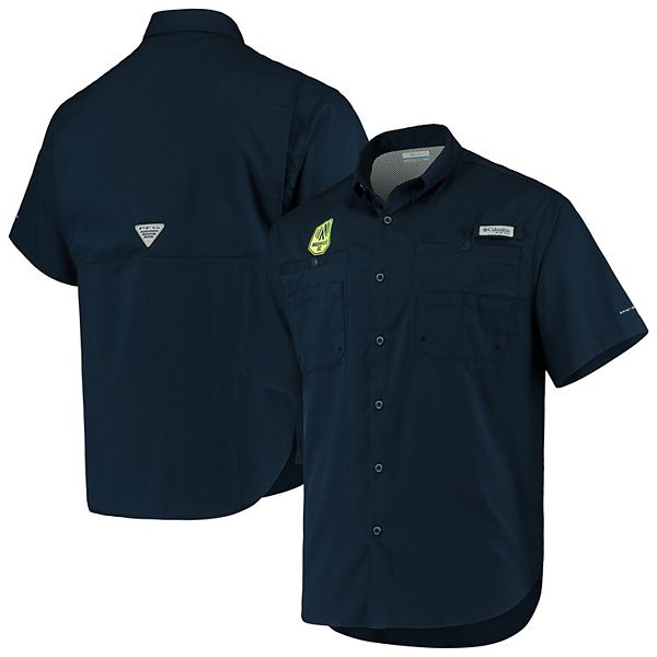 Men S Columbia Navy Nashville Sc Tamiami Omni Shield Button Up Shirt