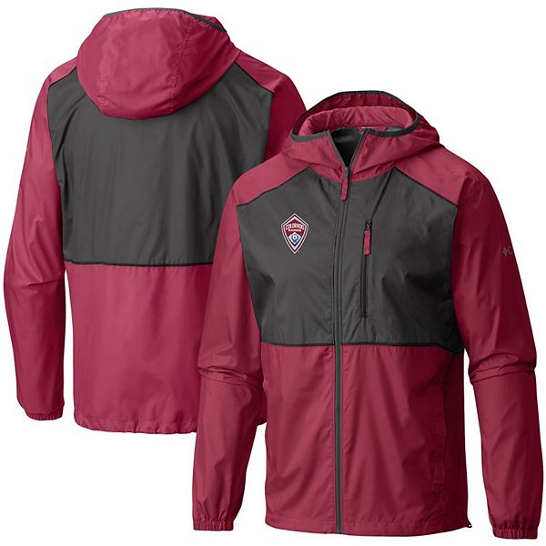 Men's Columbia Burgundy Colorado Rapids Flash Forward Windbreaker Jacket