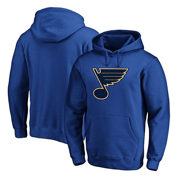 Men's Fanatics Branded Blue St. Louis Blues Primary Team Logo Fleece Pullover Hoodie