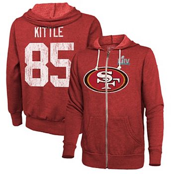 George Kittle: Over The Middle, 2XL / Hoodie - Pro Football - Red - Sports Fan Gear | BreakingT