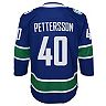 Youth Elias Pettersson Blue Vancouver Canucks 2019/20 Home Premier Player Jersey