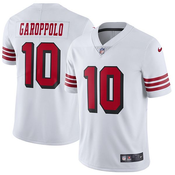 Men's Nike Jimmy Garoppolo White San Francisco 49ers Color Rush Vapor Untouchable Limited Player Jersey