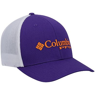 Men's Columbia Purple Clemson Tigers PFG Snapback Adjustable Hat