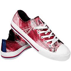 Los Angeles Angels MLB Womens Stripe Canvas Shoes