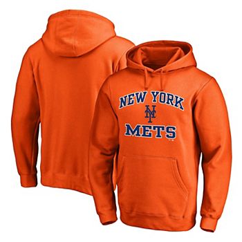 Men's New York Mets Nike Orange Team Lettering Club Pullover Hoodie