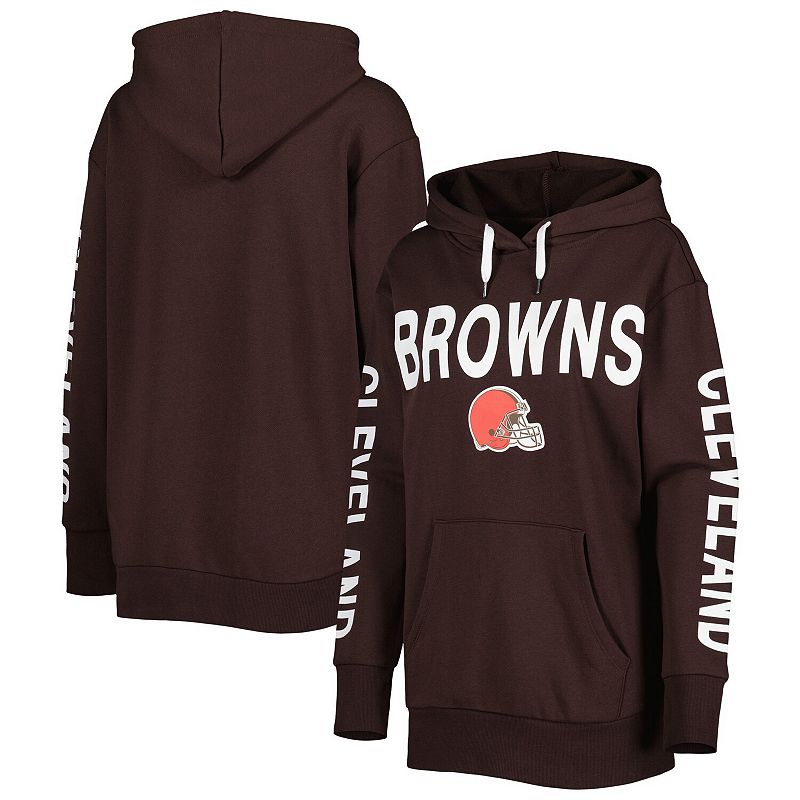 Womens G-III 4Her by Carl Banks Brown Cleveland Browns Extra Point Pullove