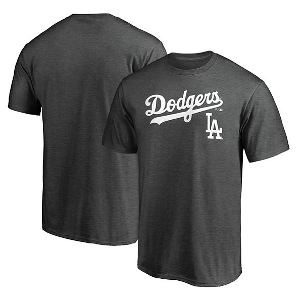 Men's Los Angeles Dodgers Fanatics Branded Black Team Lockup T-Shirt