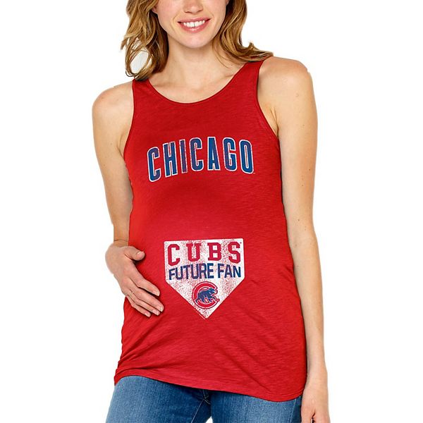 Soft As A Grape Women's Royal Chicago Cubs Plus High Neck Tri