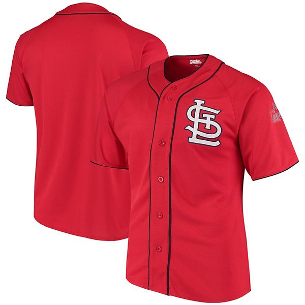  Stitches MLB Cincinnati Reds Men's Button Down Fashion Jersey,  Red, X-Large : Sports & Outdoors