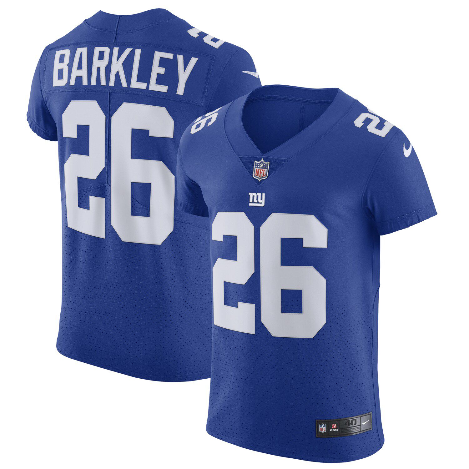 New York New York Giants No26 Saquon Barkley Red Men's Nike Big Team Logo Player Vapor Limited NFL Jersey