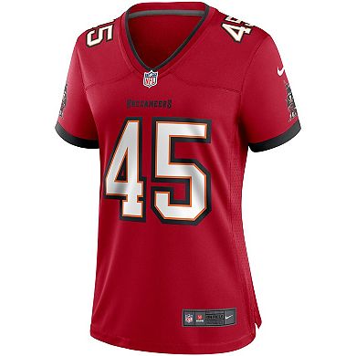 Women's Nike Devin White Red Tampa Bay Buccaneers Game Player Jersey
