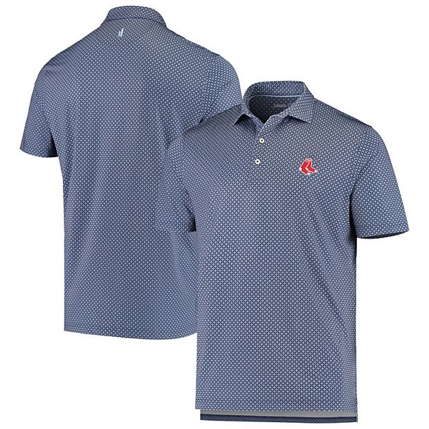 Men's Boston Red Sox Cutter & Buck Red Logo Prospect Textured Stretch Polo