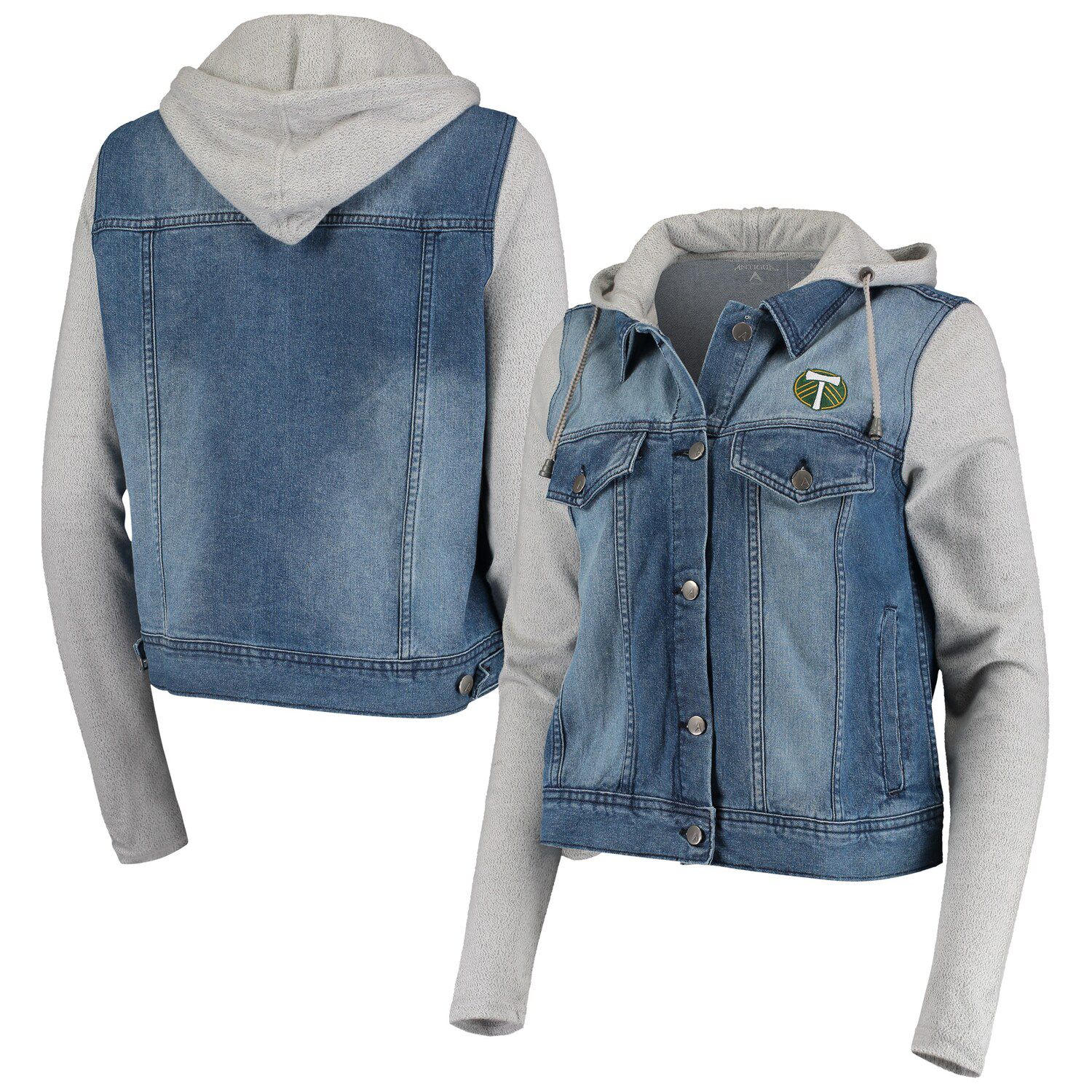 denim hoodie women's