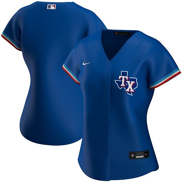 Men's Nike Royal Texas Rangers Alternate Replica Team Logo Jersey