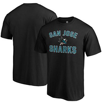 Men's Fanatics Branded Black San Jose Sharks Team Victory Arch T-Shirt