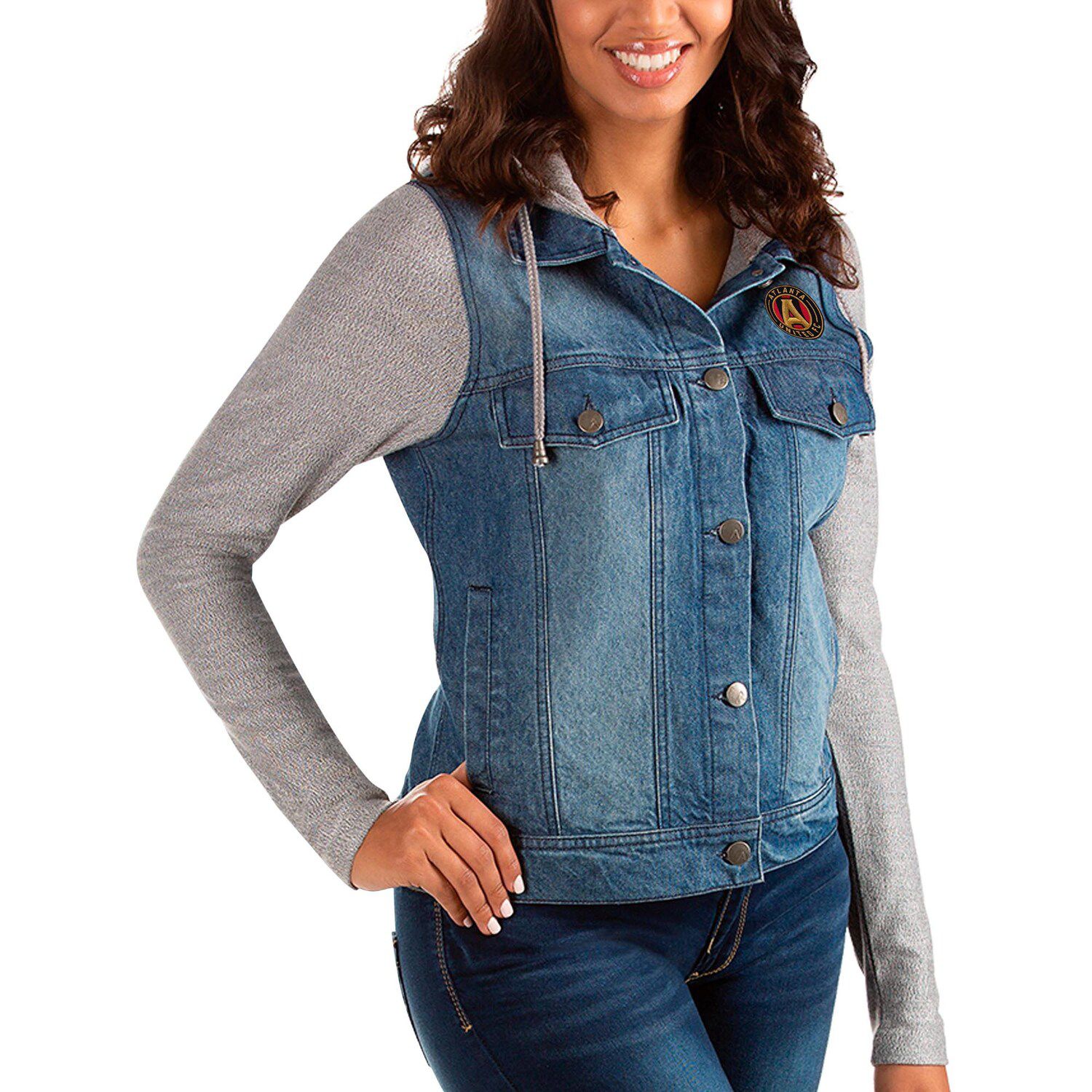 denim sweatshirt jacket