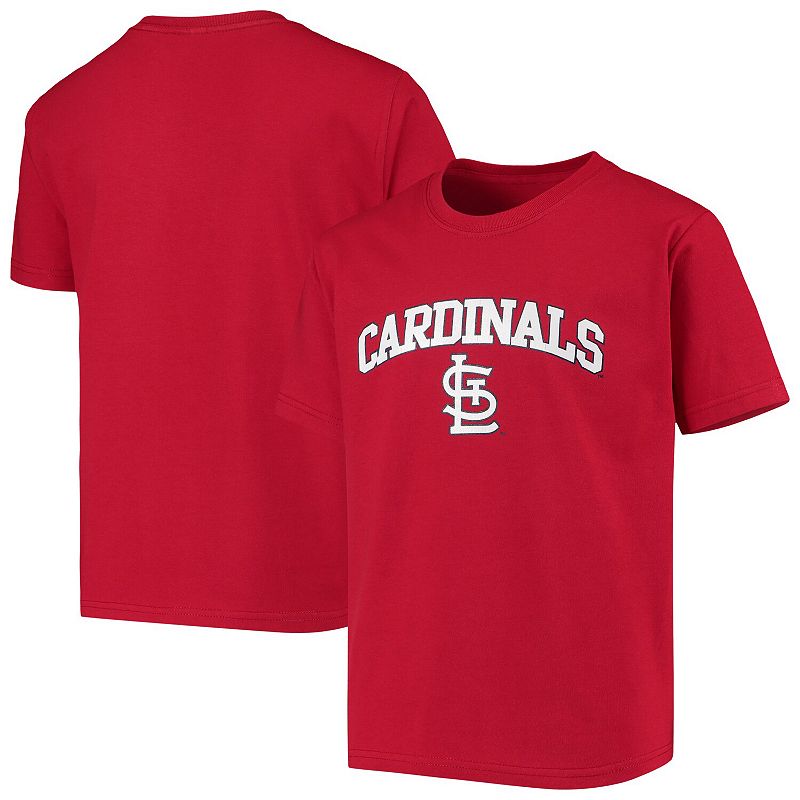 Youth Stitches Red St. Louis Cardinals Heat Transfer T-Shirt, Boys, Size: 