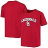 Youth Stitches Red St. Louis Cardinals Heat Transfer T-Shirt