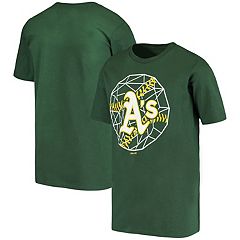 Men's Oakland Athletics Stephen Piscotty Majestic Green Official Player  Name & Number T-Shirt