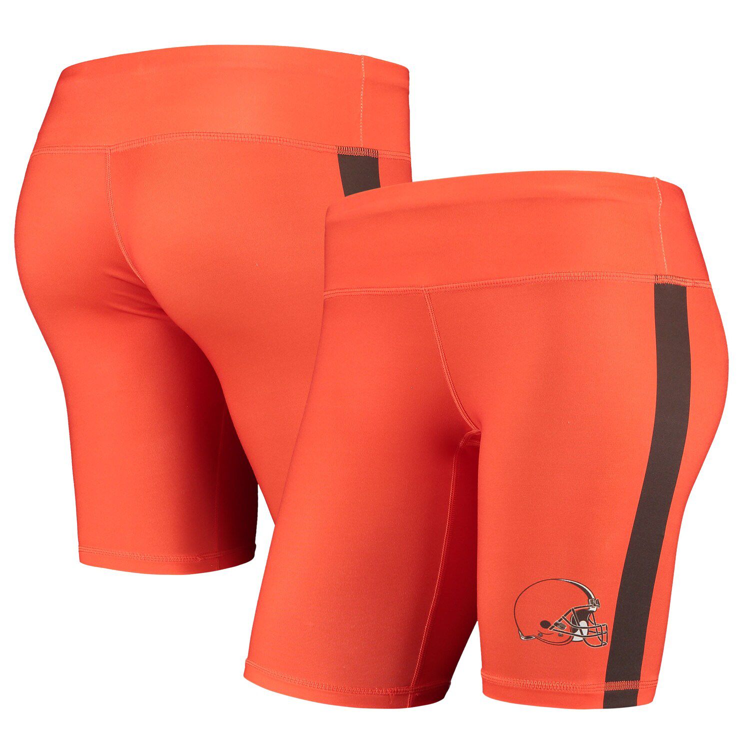 orange cycling shorts