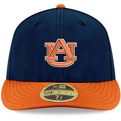 Men's New Era Navy/Orange Auburn Tigers Basic Low Profile 59FIFTY Fitted Hat