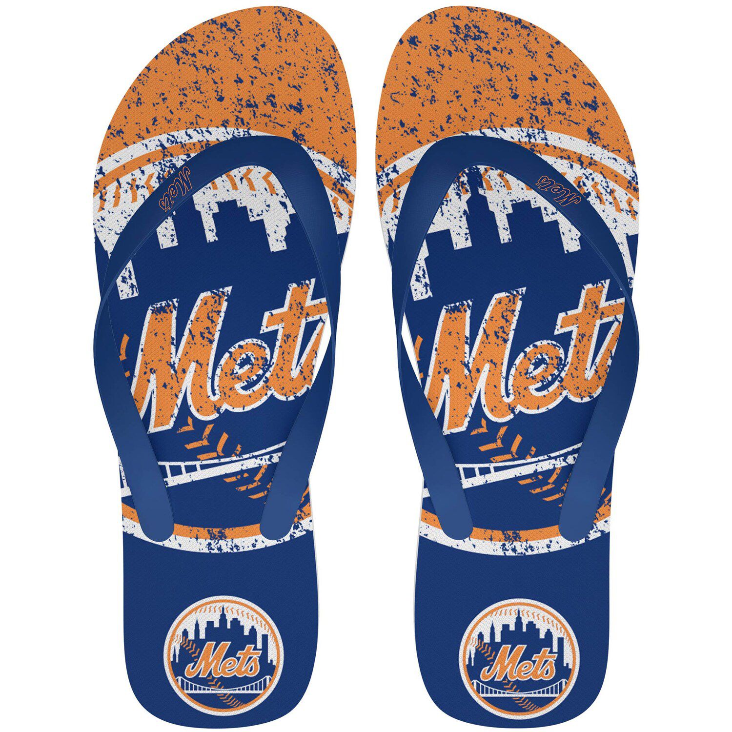 Image for Unbranded New York Mets Big Logo Flip Flop Sandals at Kohl's.