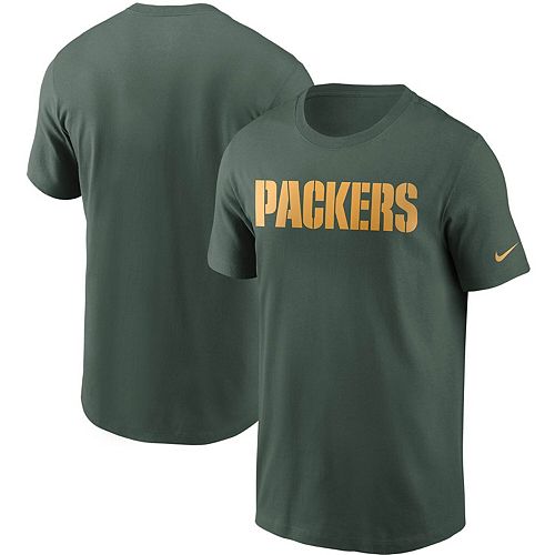 Men's Nike Green Green Bay Packers Team Wordmark T-Shirt