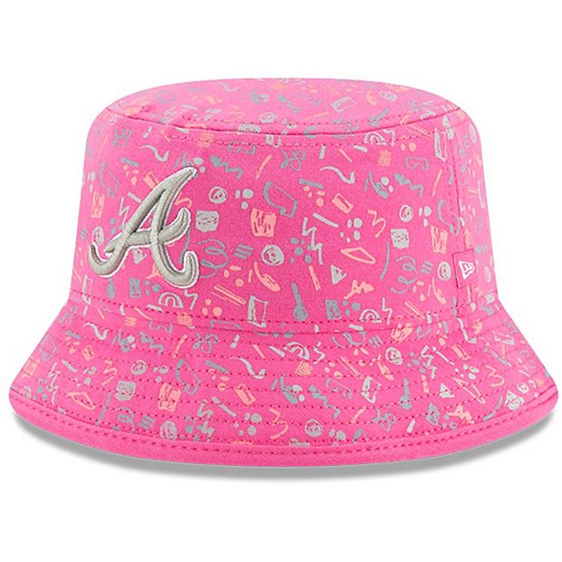 pink braves hat