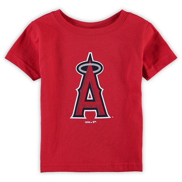 Toddler Red Los Angeles Angels Primary Team Logo T-Shirt