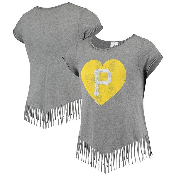 Pittsburgh Pirates Youth Winner Too Short T-Shirt - Heathered Gray