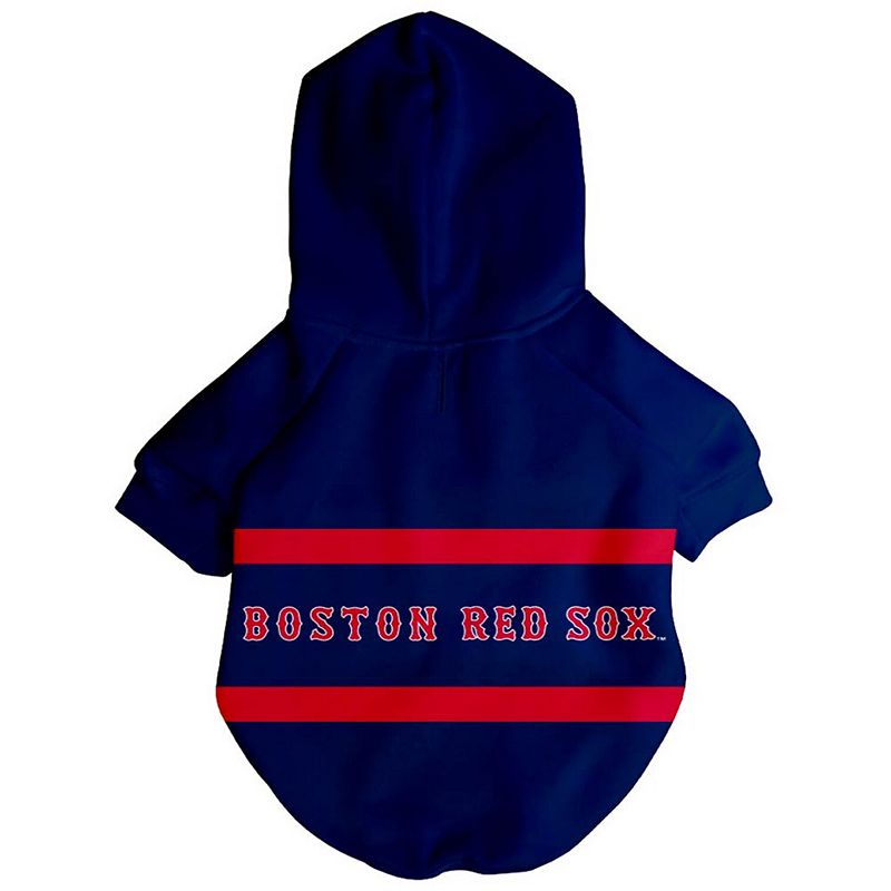 Fresh Pawz Boston Red Sox Signature Pet Hoodie, Size: Small, Blue