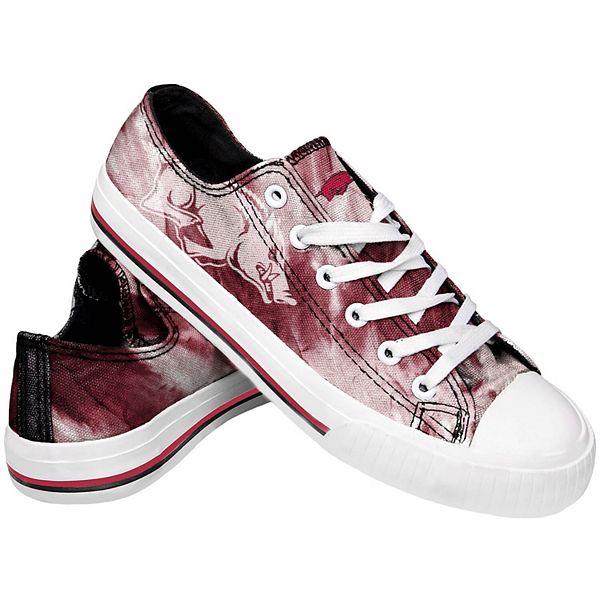 Women's Arkansas Razorbacks Tie-Dye Canvas Shoe