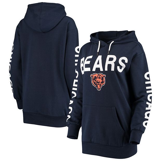 Women's G-III 4Her by Carl Banks White Chicago Bears Love Graphic Pullover Hoodie Size: Extra Small