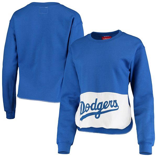 REFRIED APPAREL Women's Refried Apparel Royal Los Angeles Dodgers Cropped  T-Shirt